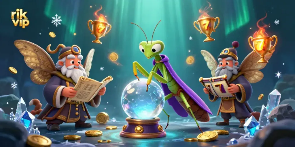 Experience thrilling gameplay with rik vip in this enchanting casino scene featuring fortune tellers and games.