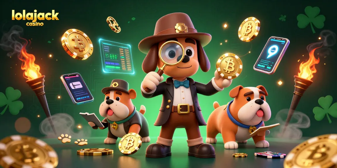 Explore exciting gaming at lolajack casino with a 3D detective and crypto elements.